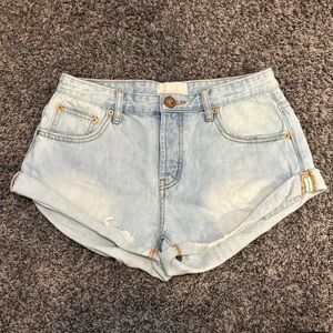 One Teaspoon Bandits Low Waist Denim Shorts